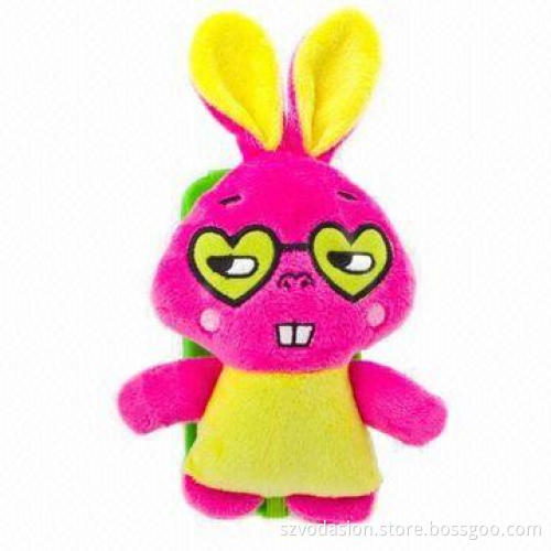 Plush pencil case with stylish rabbit design